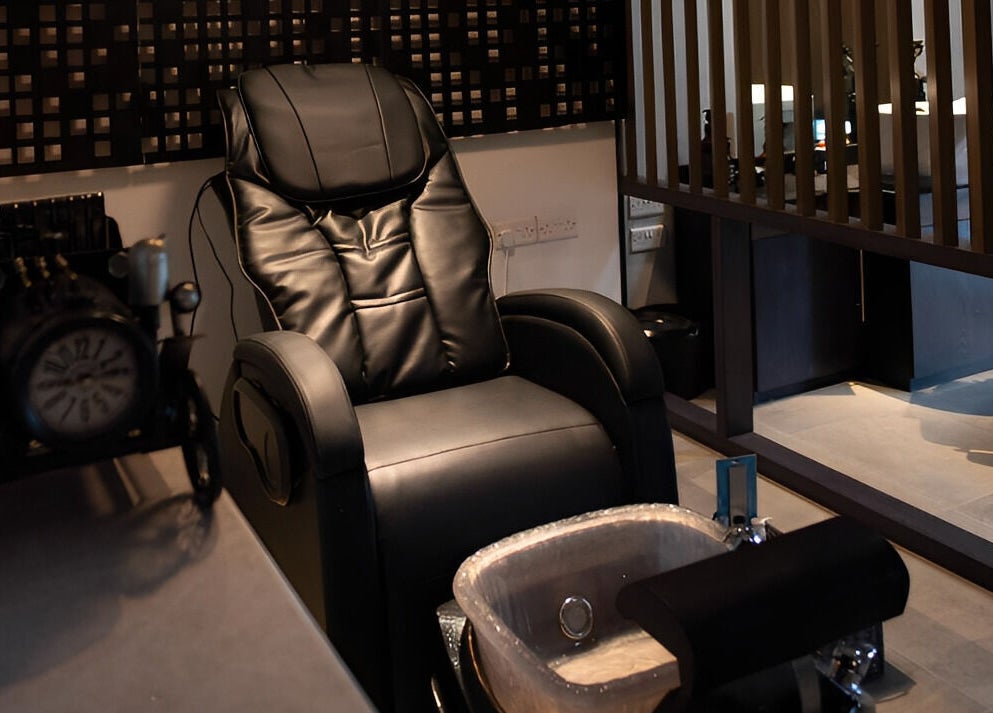 Luxurious massage chair in calming space at 1948, Muscat, Muscat Governorate, OM.