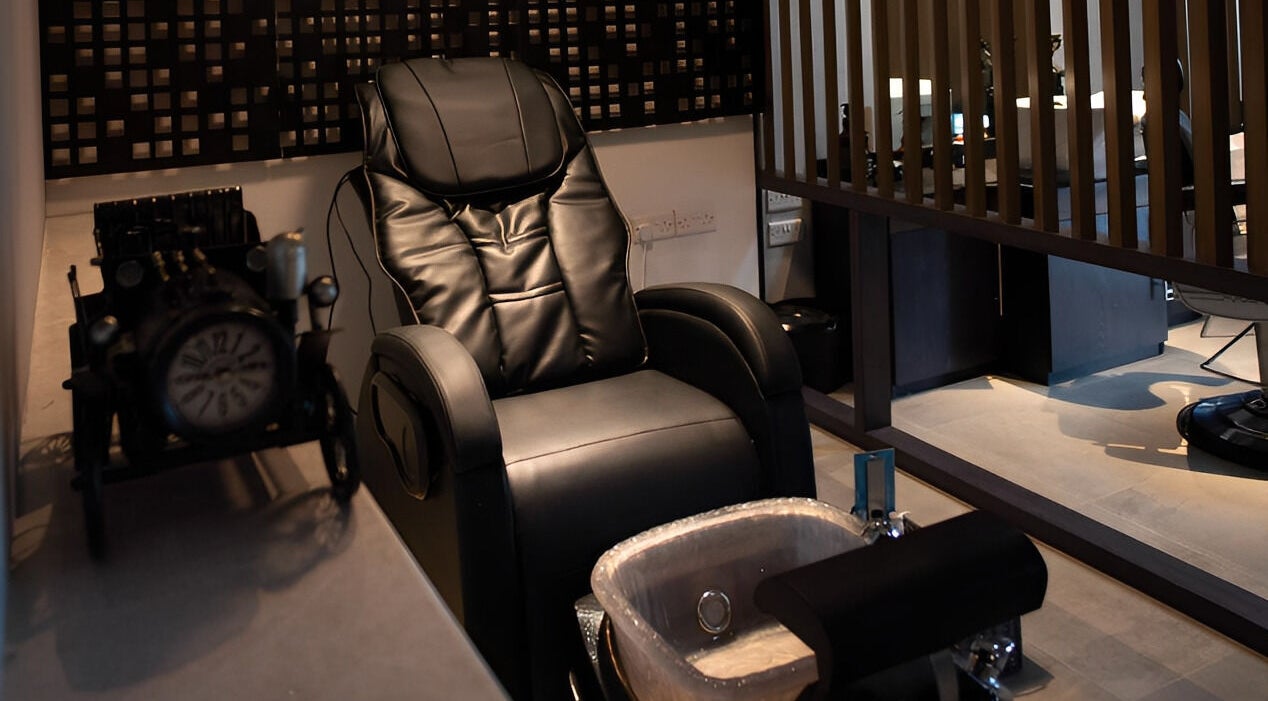 Luxurious massage chair in calming space at 1948, Muscat, Muscat Governorate, OM.