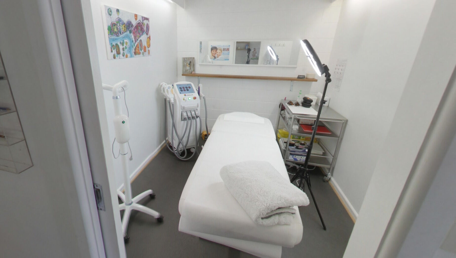 Treatment room at Venus Artistry Brow and Lash Studio, Sydney, New South Wales, AU, equipped for beauty services.
