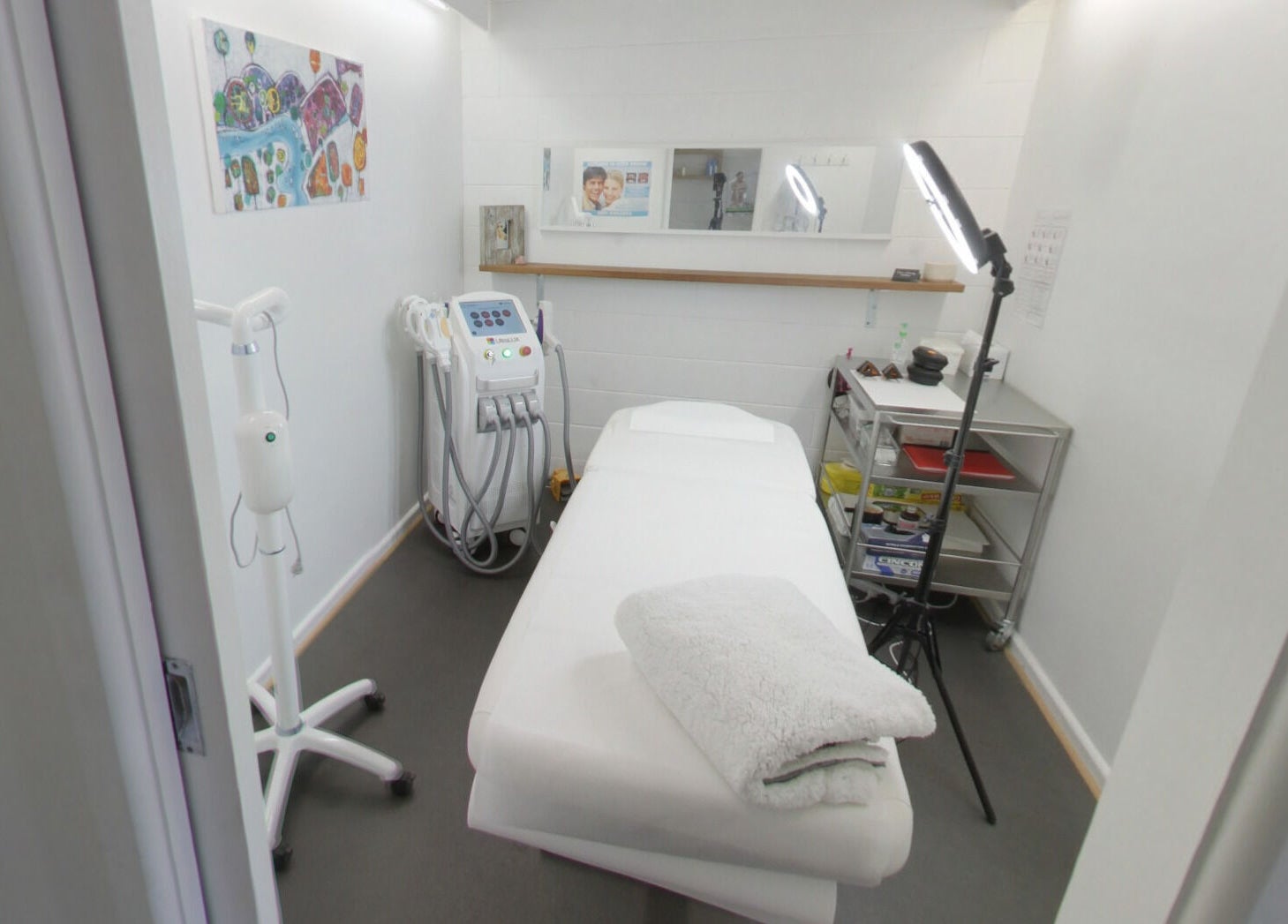 Treatment room at Venus Artistry Brow and Lash Studio, Sydney, New South Wales, AU, equipped for beauty services.