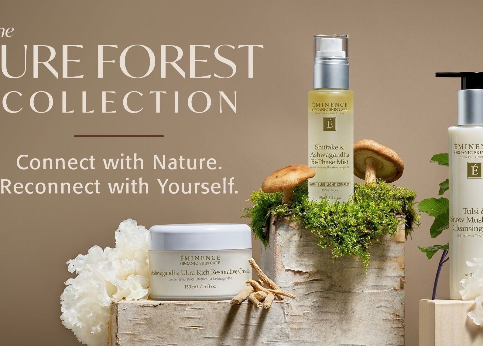 Eminence Pure Forest products at Dolce Vita Spa, Hanover, Ontario, CA. Connect with nature.
