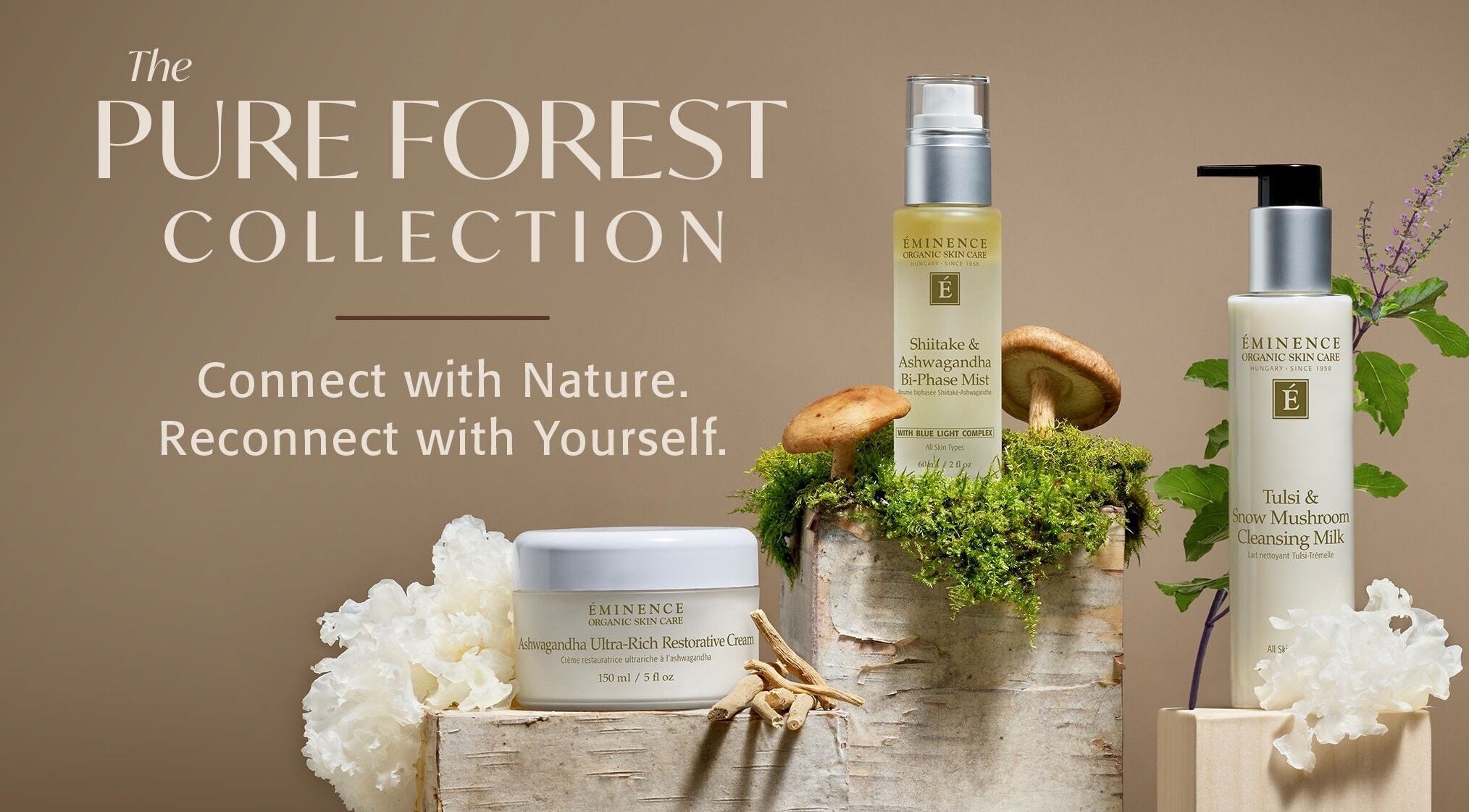Eminence Pure Forest products at Dolce Vita Spa, Hanover, Ontario, CA. Connect with nature.