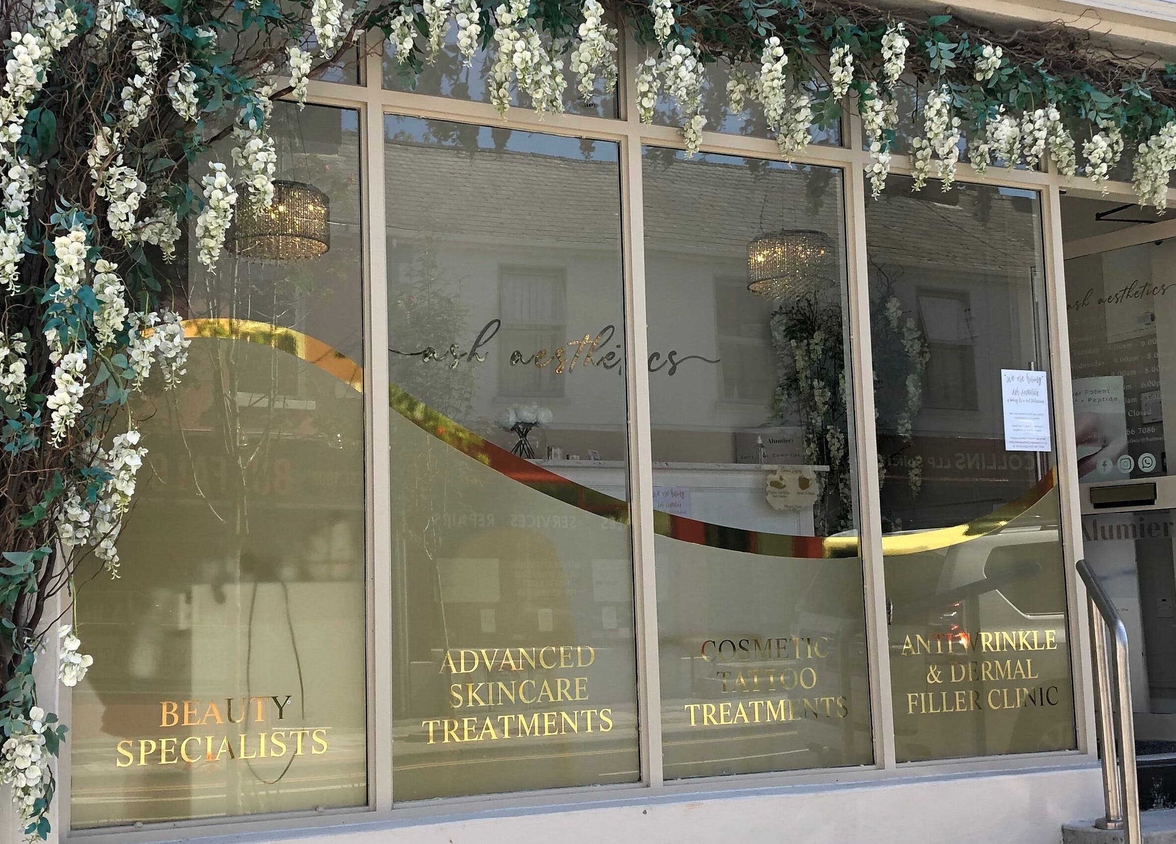 Allure Beauty | By Ash entrance with elegant flowers in Carrick-on-shannon, County Leitrim, IE.