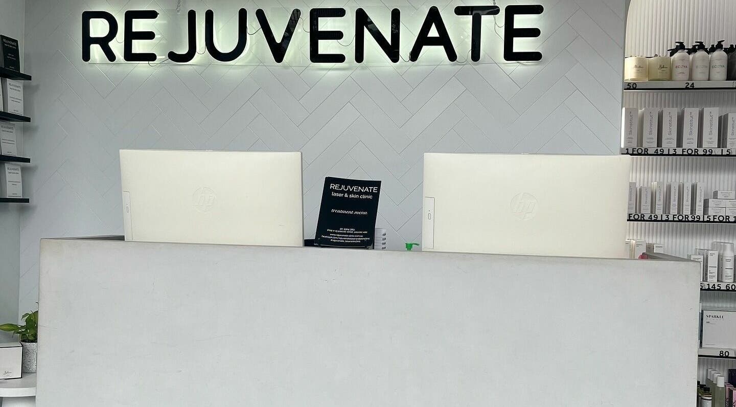 Reception area at Rejuvenate Laser & Skin Clinic in Pascoe Vale, VIC, AU showcasing elegant design.