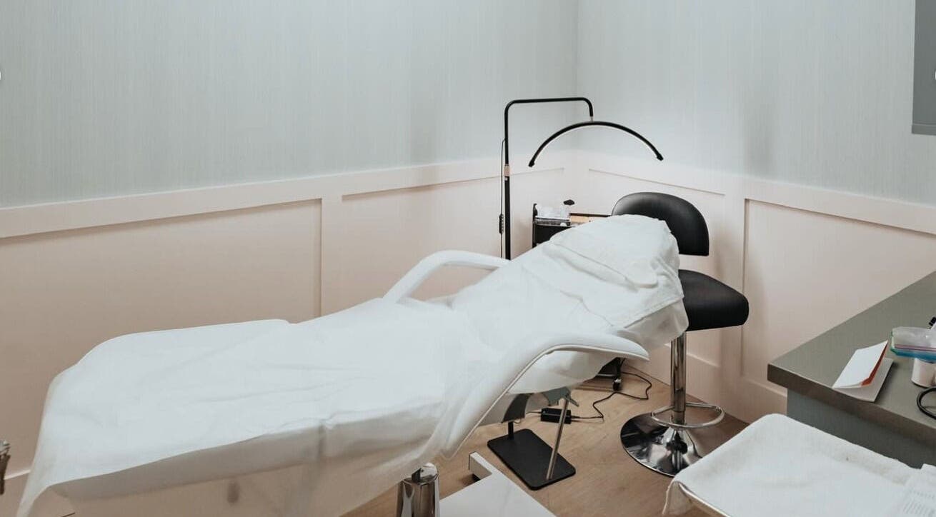 Relaxing treatment room at Angie's Hair Studio Oshawa, Oshawa, Ontario, CA, featuring a comfortable chair.