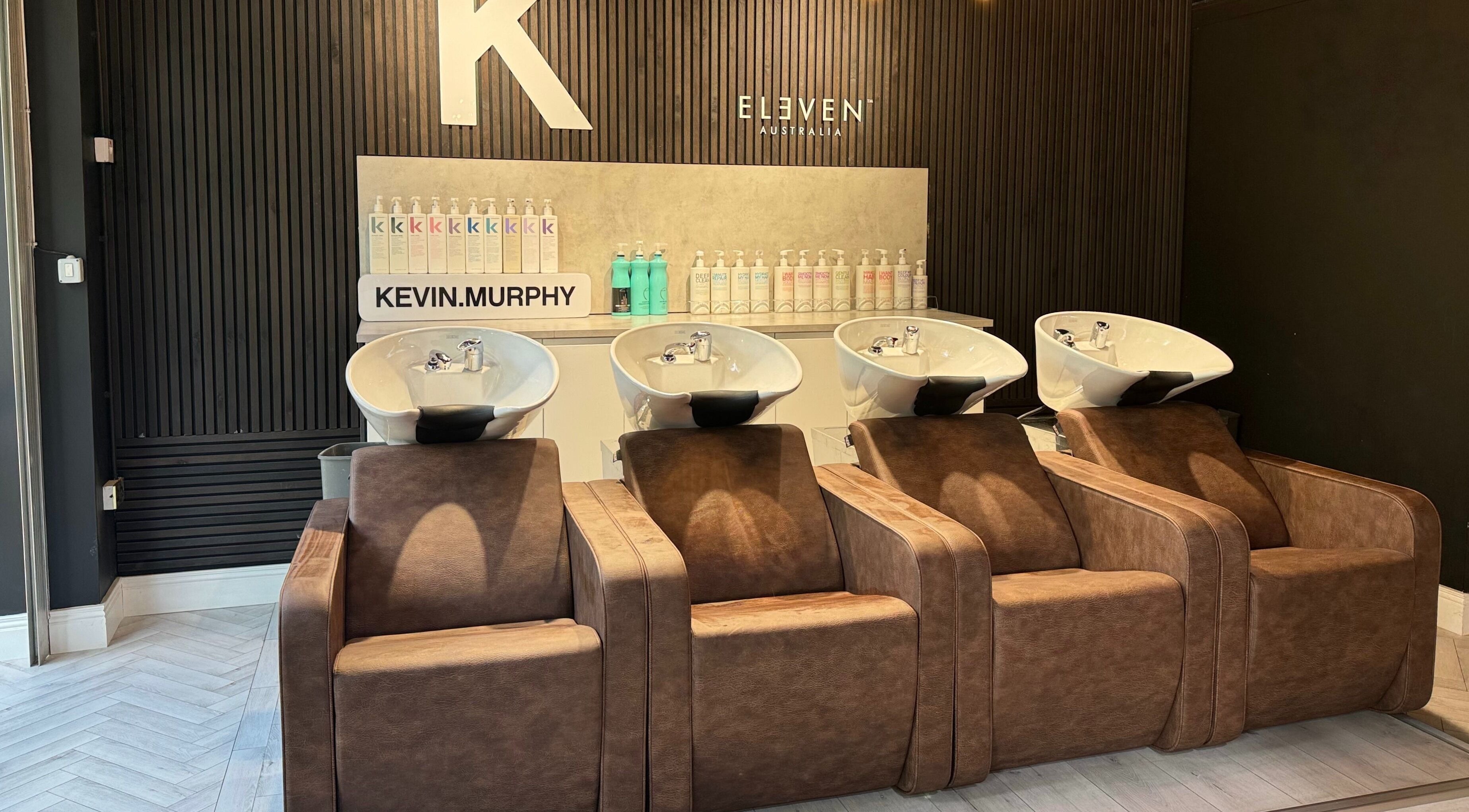 Modern wash stations at Elite Hair Extensions, Dublin, County Dublin, IE offer a chic and comfortable experience.