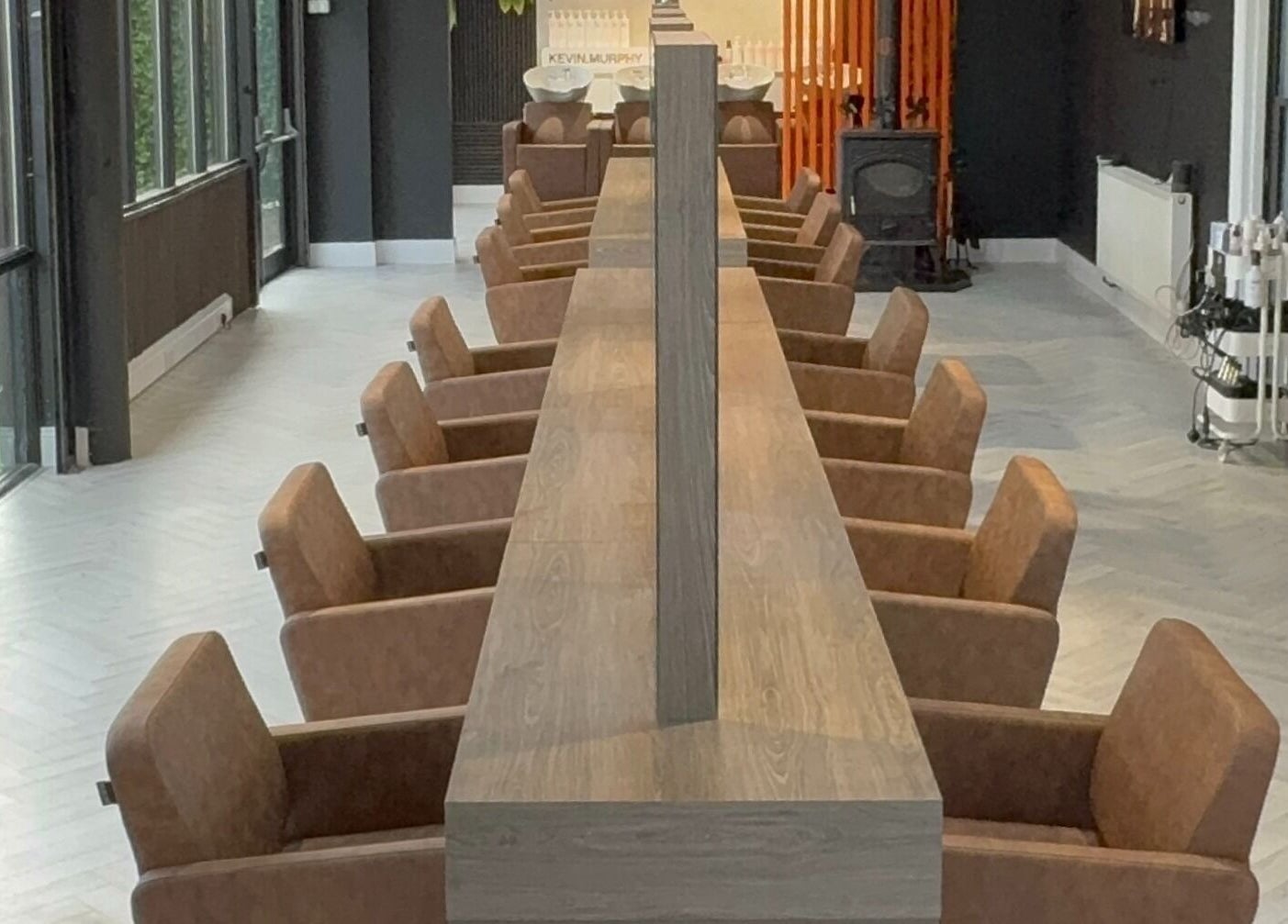 Elegant seating at Elite Hair Extensions, Dublin, County Dublin, IE with sleek design and natural light.