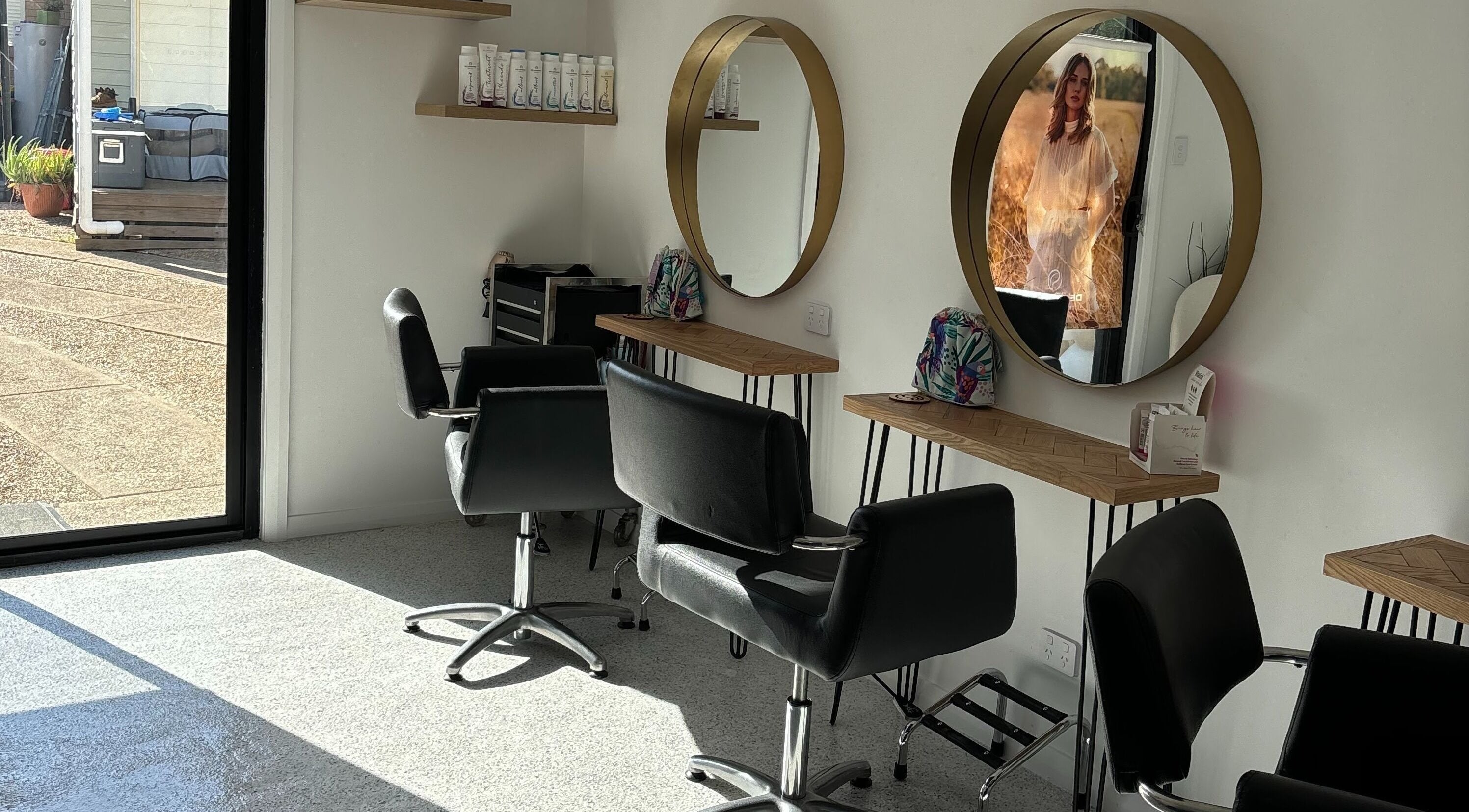Elegant salon setup at Laura J Hair Design Home Hairdresser, Cambridge Park, New South Wales, AU.