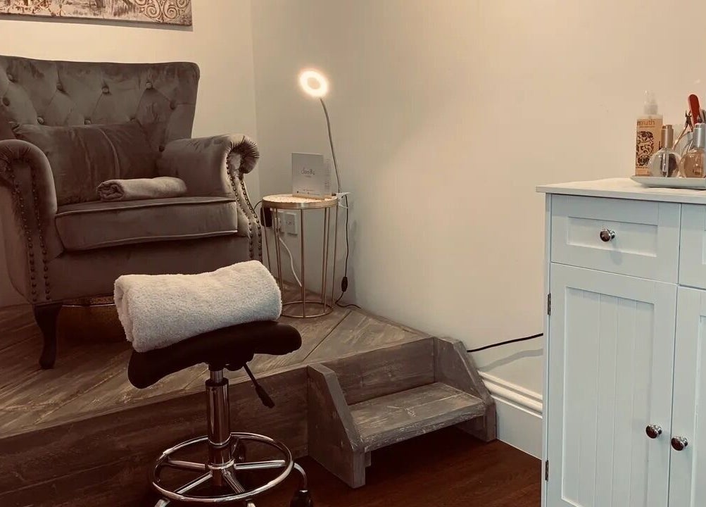 Relaxing chair setup in Soothe Day Spa, Whaley Bridge, England, GB, promoting tranquility and comfort.