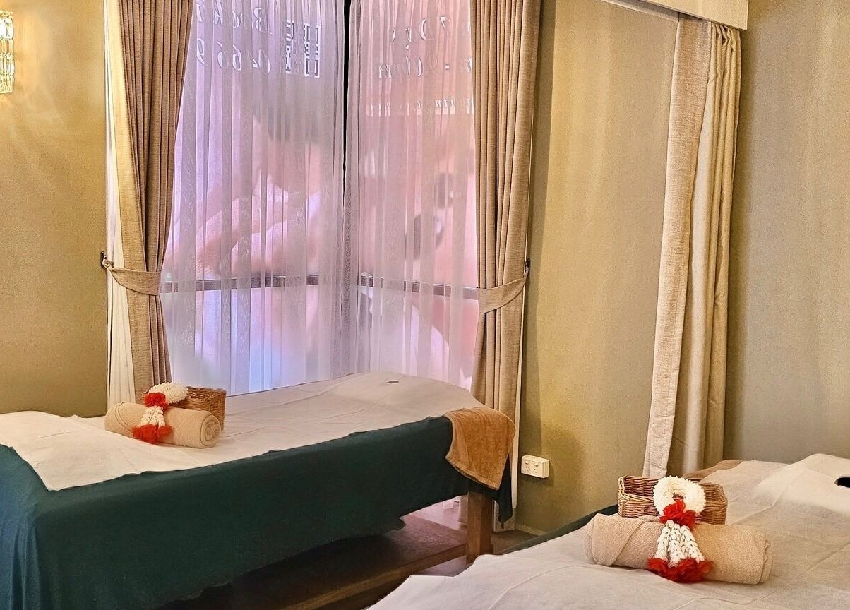 Massage room at Vaughan St. Branch - Thai Niramit Spa, Lidcombe, NSW, AU, featuring serene decor and treatment tables.