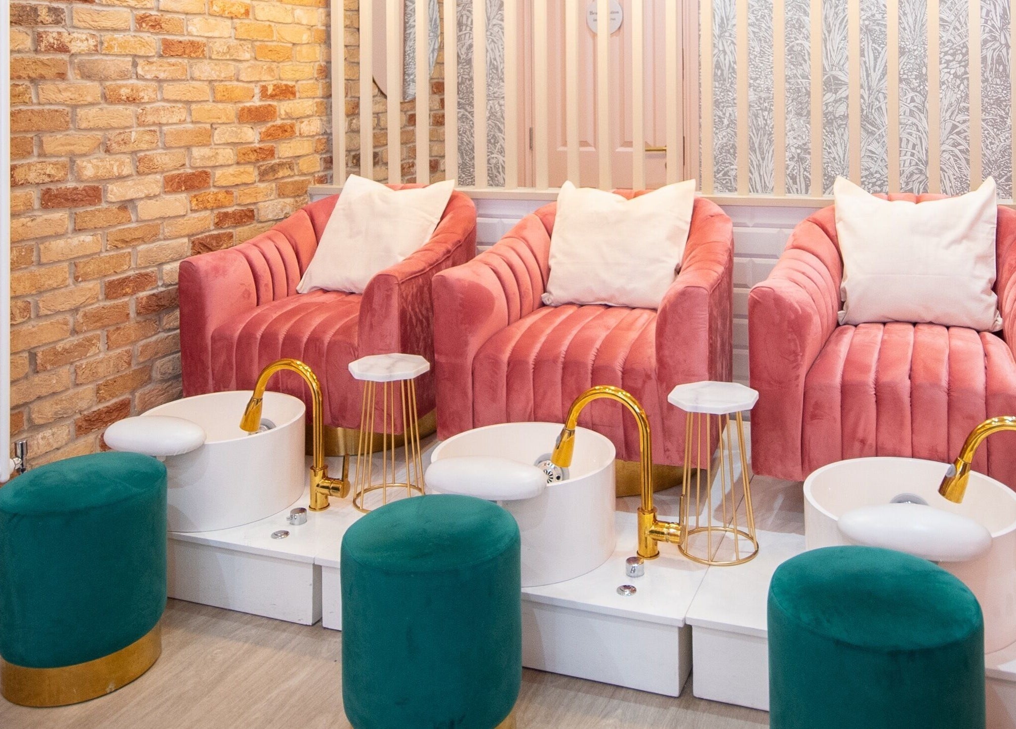 Luxurious pedicure chairs at Beautification Nottingham, Nottingham, England, GB.
