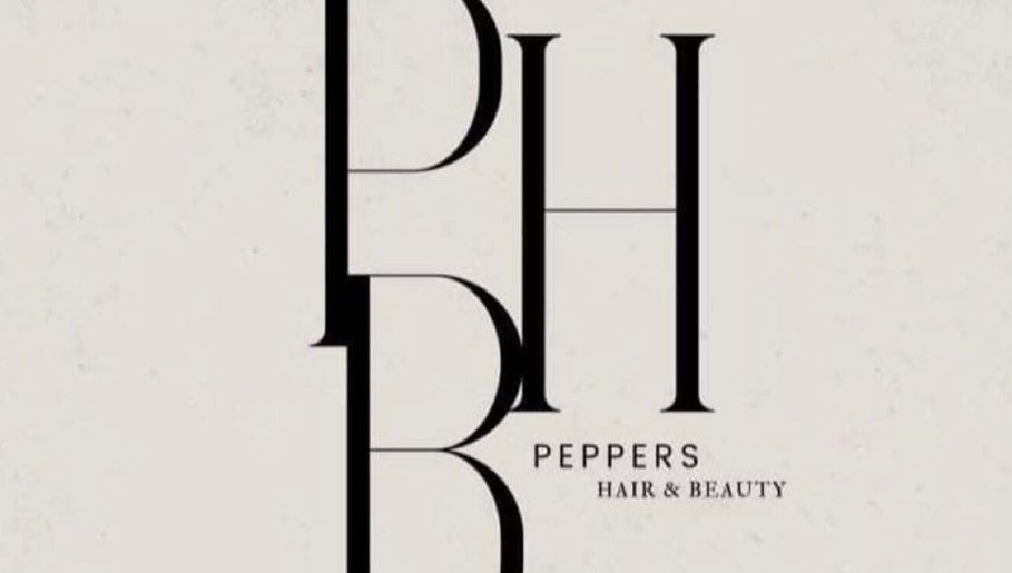 Sophisticated logo for Peppers Hair and Beauty, Scone, New South Wales, AU, featuring bold initials.