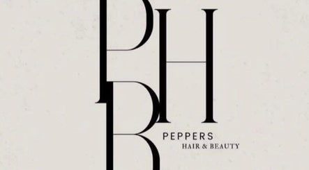 Sophisticated logo for Peppers Hair and Beauty, Scone, New South Wales, AU, featuring bold initials.