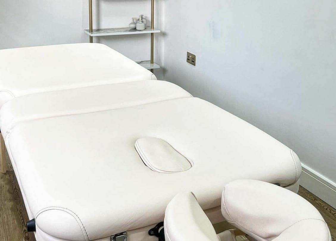 Serene massage table at Coleman’s Massage Therapies, Portsmouth, England, GB, offering a soothing wellness experience.