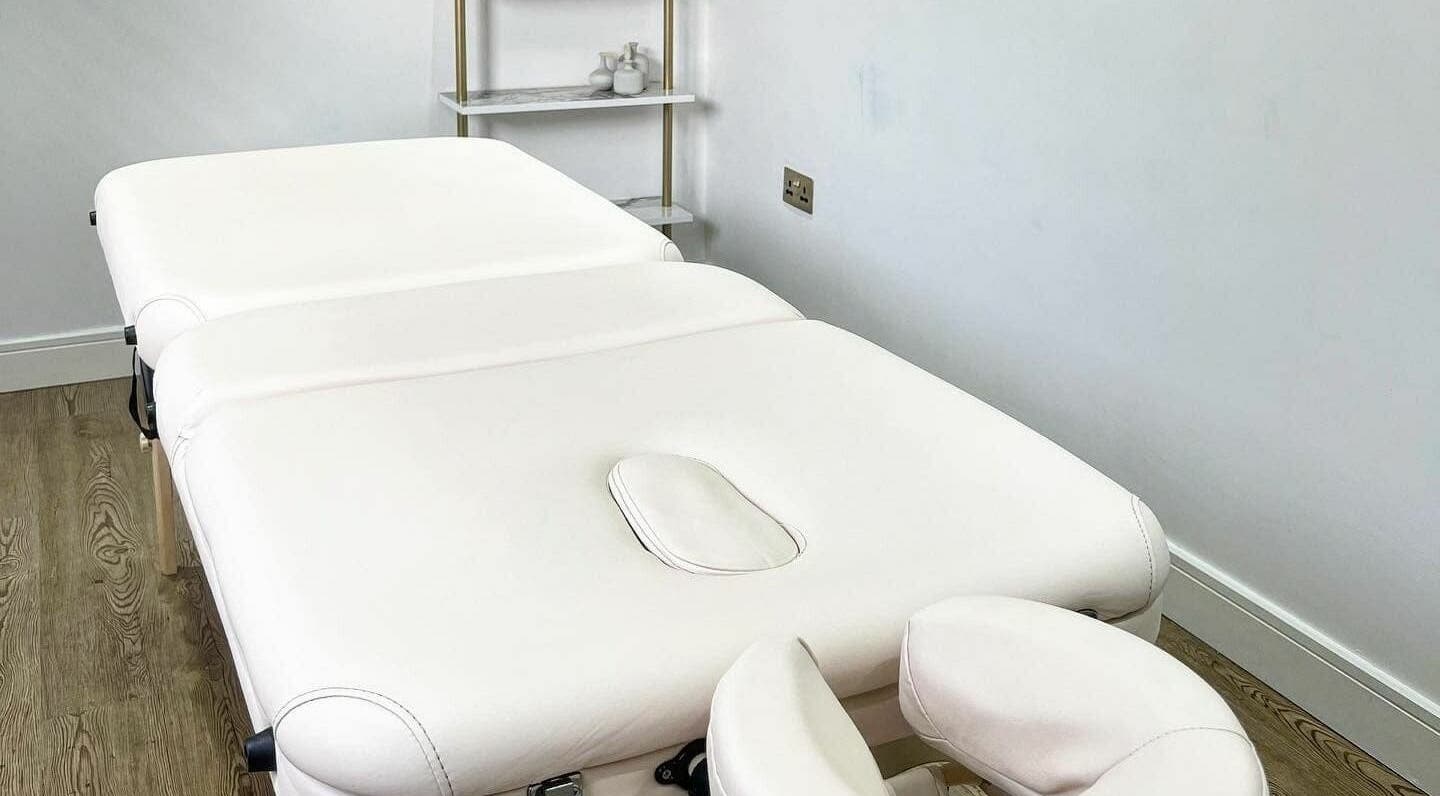 Serene massage table at Coleman’s Massage Therapies, Portsmouth, England, GB, offering a soothing wellness experience.