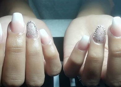 Elegant nail art with sparkle at Nail Craft by Crystal in Cape Town, Western Cape, ZA.