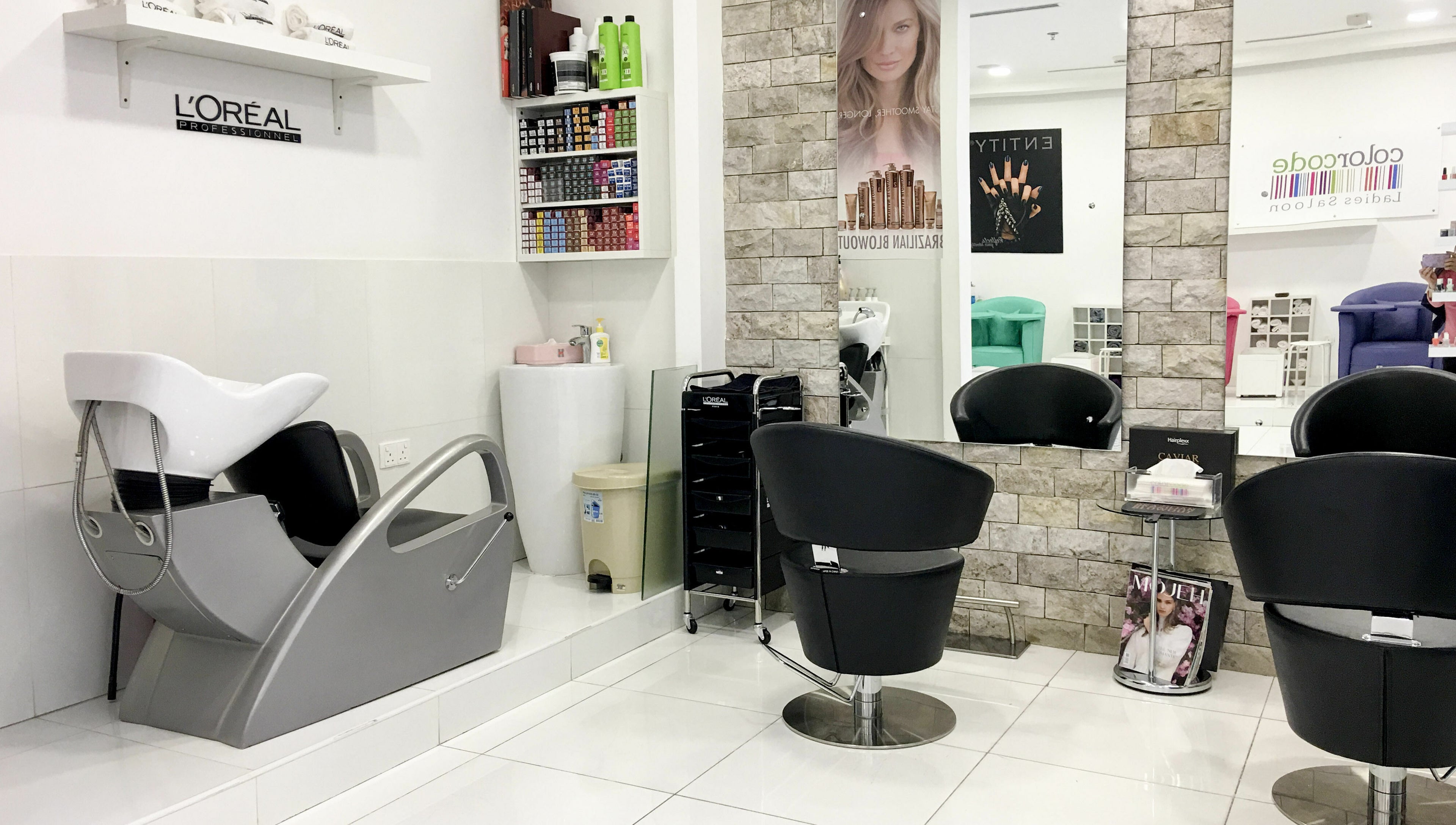 Spacious beauty salon at Colorcode Emirates Garden 2 Jumeirah Village Circle, Dubai, Dubai, AE.