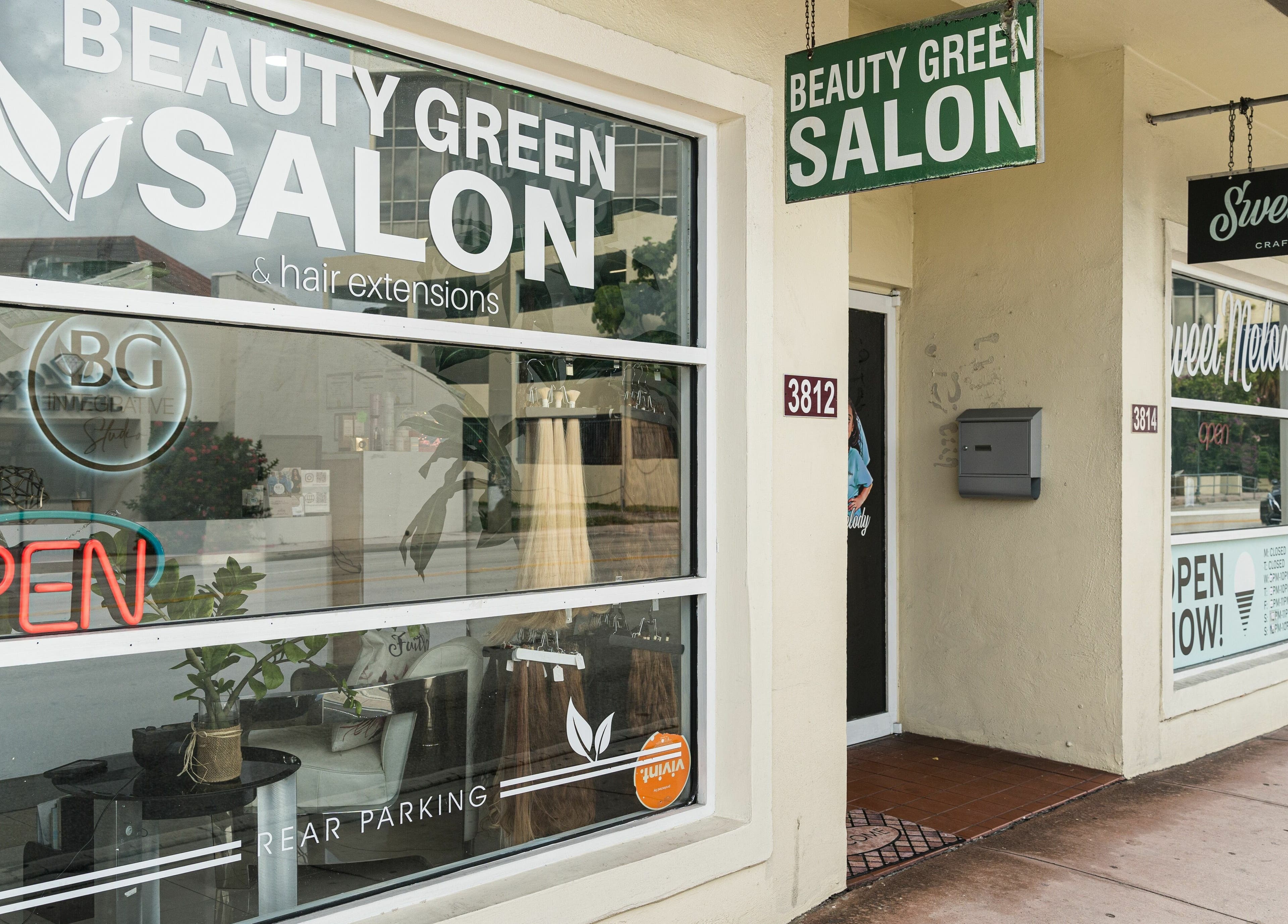 Exterior view of BG Integrative Studio in Coral Gables, Florida, US, showcasing a modern facade with large windows.