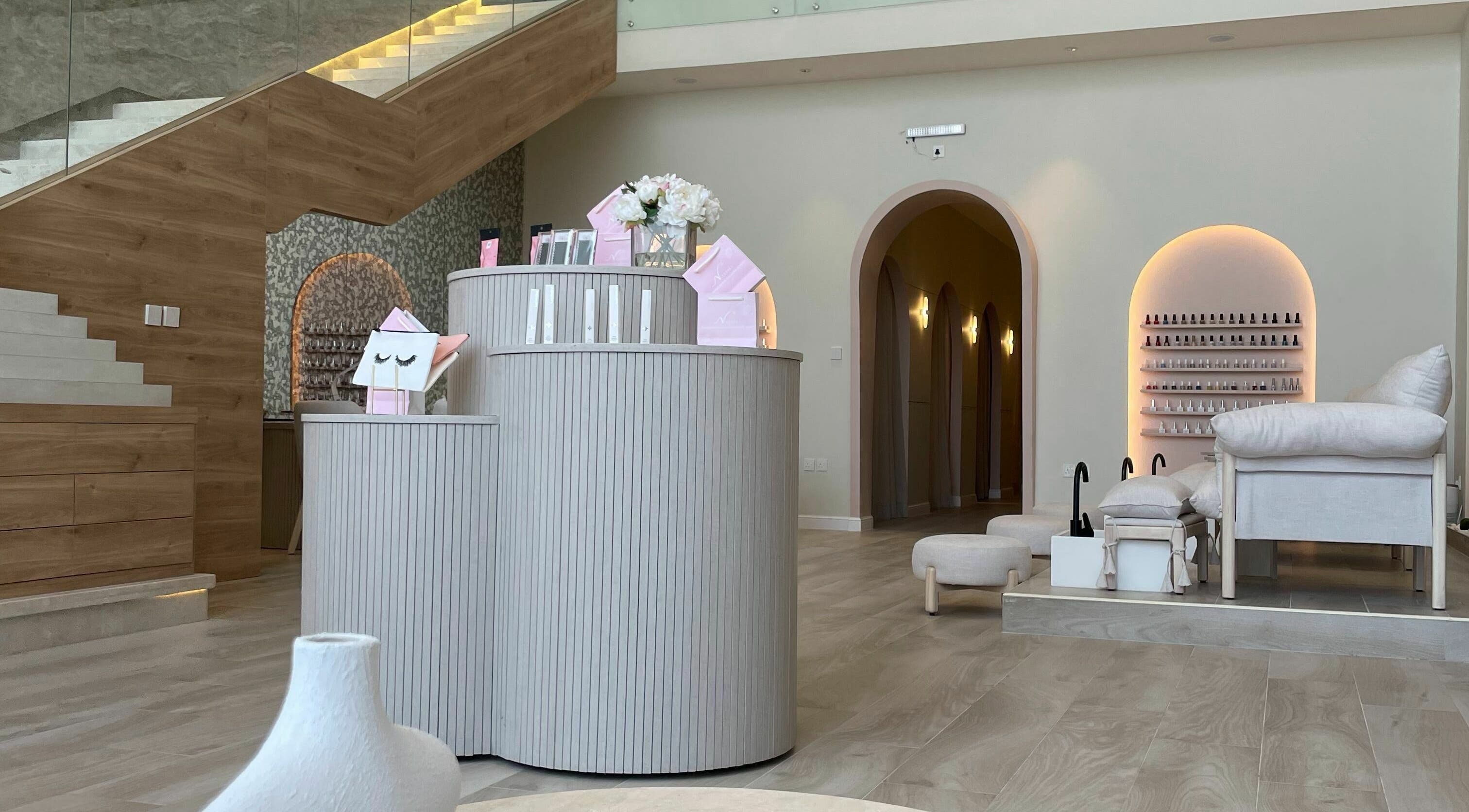 Elegant interior of N.Lashes | Riyadh فرع الرياض, featuring modern decor at Riyadh, Riyadh Province, SA.