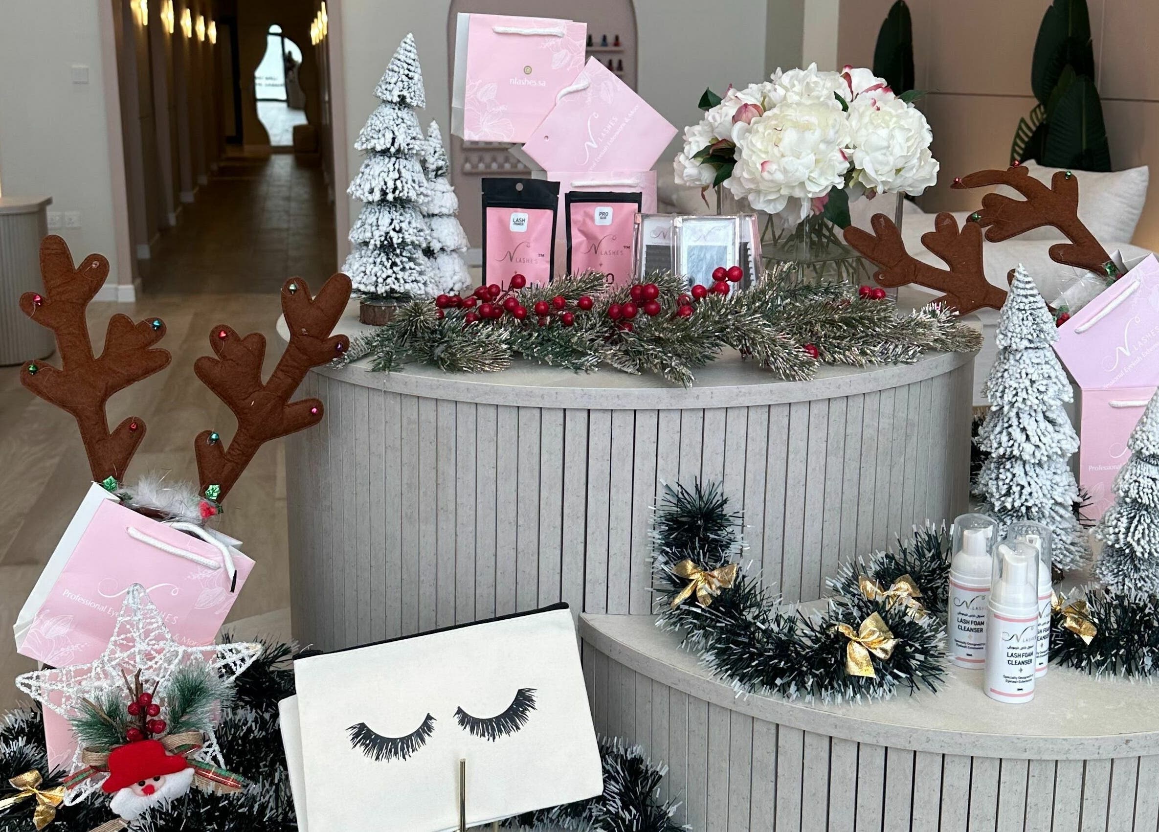 Festive decor at N.Lashes | Riyadh فرع الرياض, located in Riyadh, Riyadh Province, SA with elegant displays.