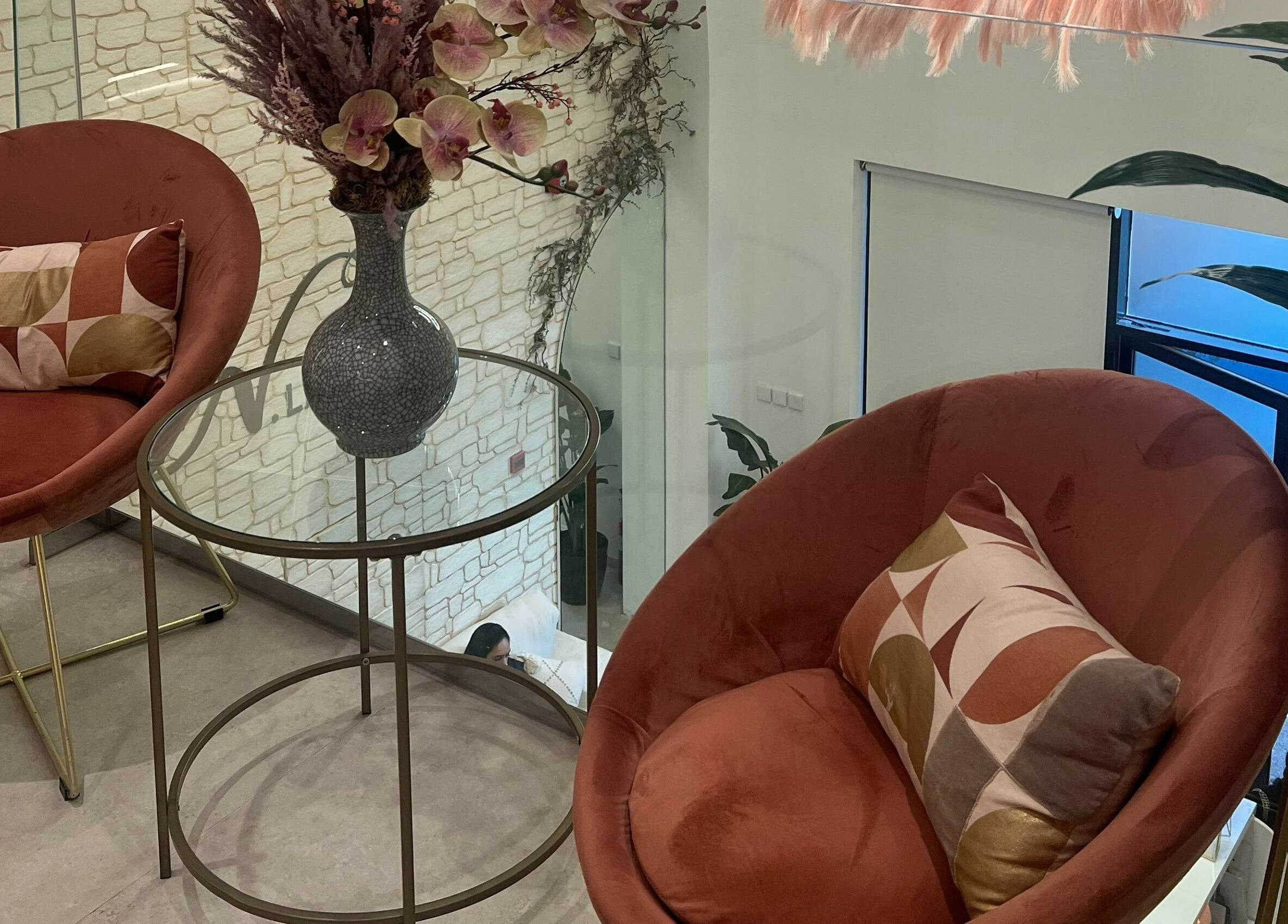 Elegant lounge area at N.Lashes Al Khobar, Al Khobar, Eastern Province, SA with stylish seating and decor.