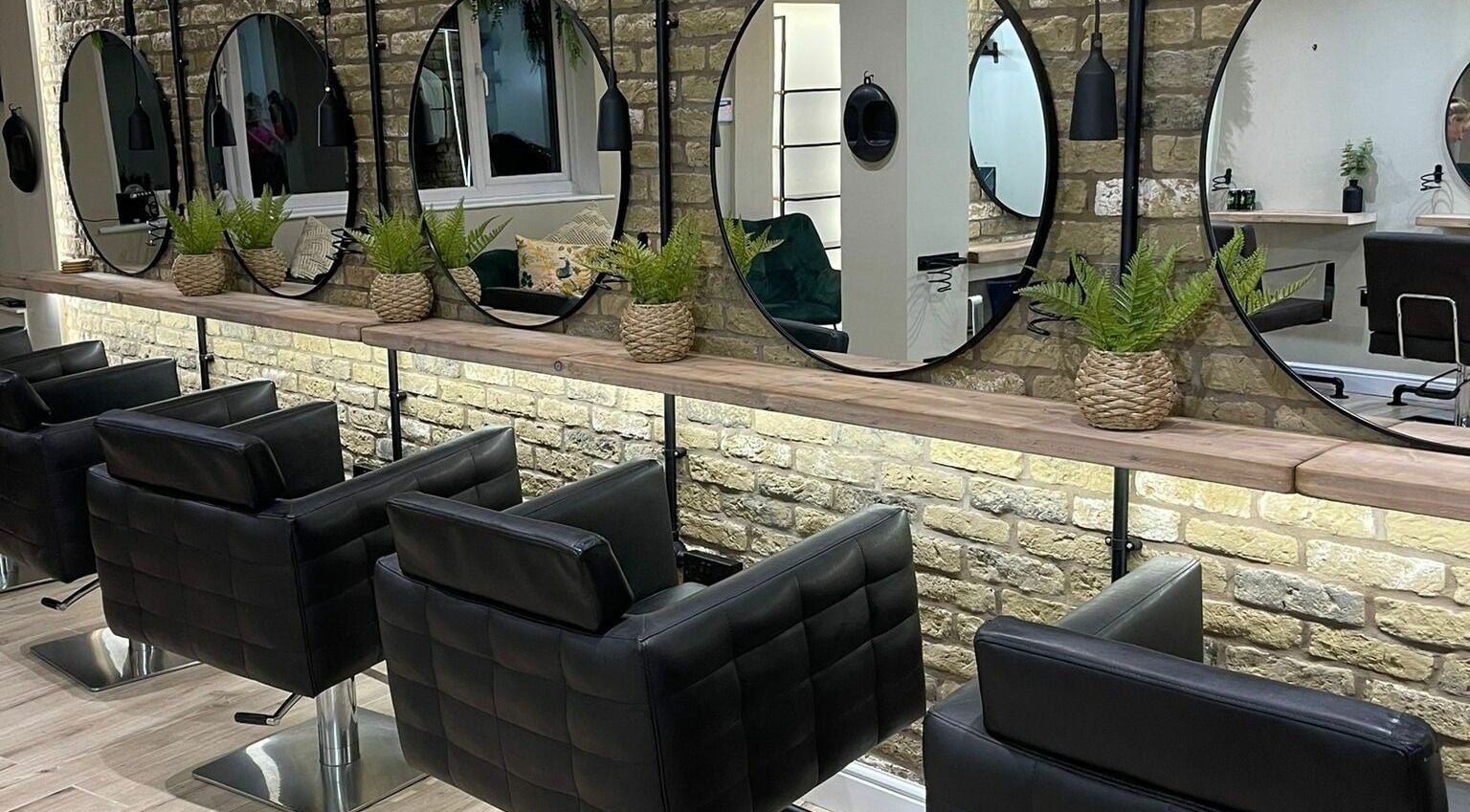 Luxurious styling chairs and mirrors at Chance Hair Beauty & Aesthetics, Swinton, England, GB.