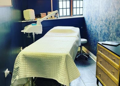 Cozy treatment room at Harlowes & Sophie Rae Medical, Sandwich, England, GB, featuring a serene ambiance.