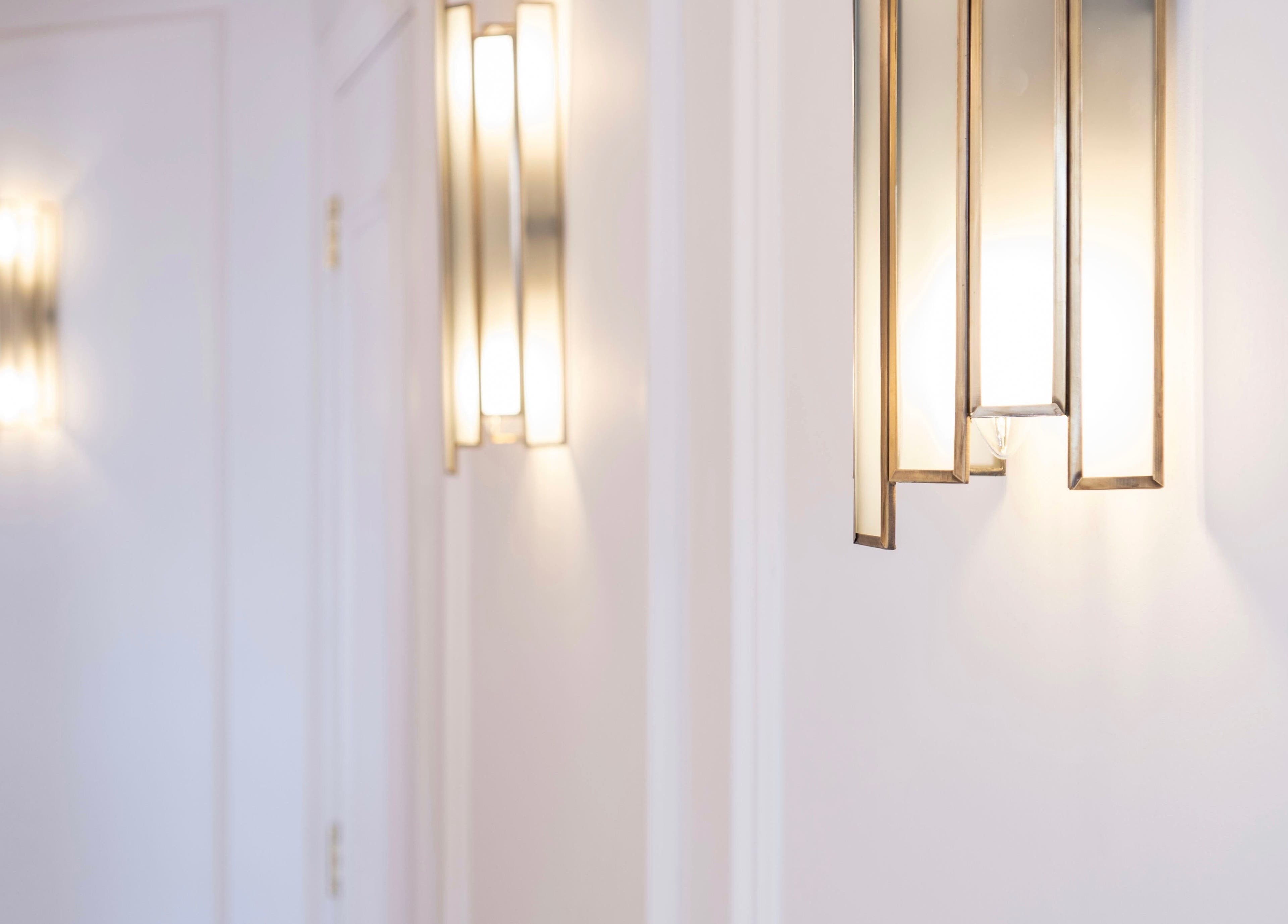 Warm wall lighting at Harlowes & Sophie Rae Medical, Sandwich, enhancing the serene ambiance in Sandwich, England, GB.