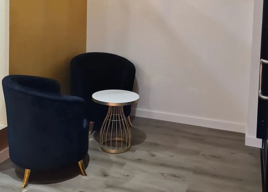 Cozy seating area at Passion Lash and Brow, Mount Hawthorn, Western Australia, AU. Modern design and comfort.