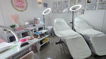 A tranquil beauty treatment room at Aesthetics and Beauty by Natalia in Edinburgh, Scotland, GB.