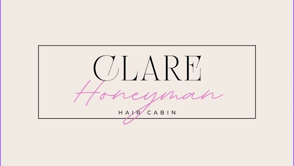 Clare Honeyman hair cabin logo featuring elegant typography, Dunfermline, Scotland, GB.