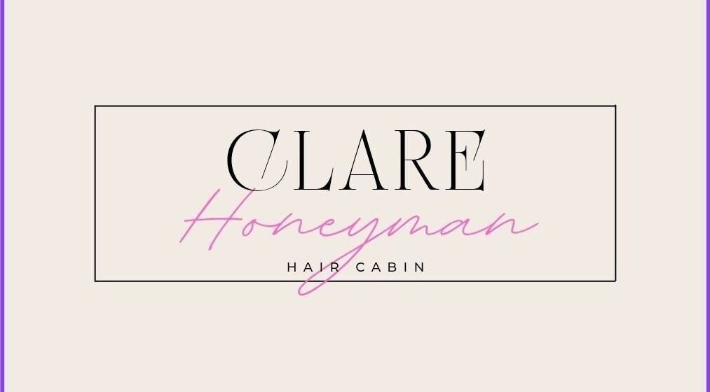 Clare Honeyman hair cabin logo featuring elegant typography, Dunfermline, Scotland, GB.