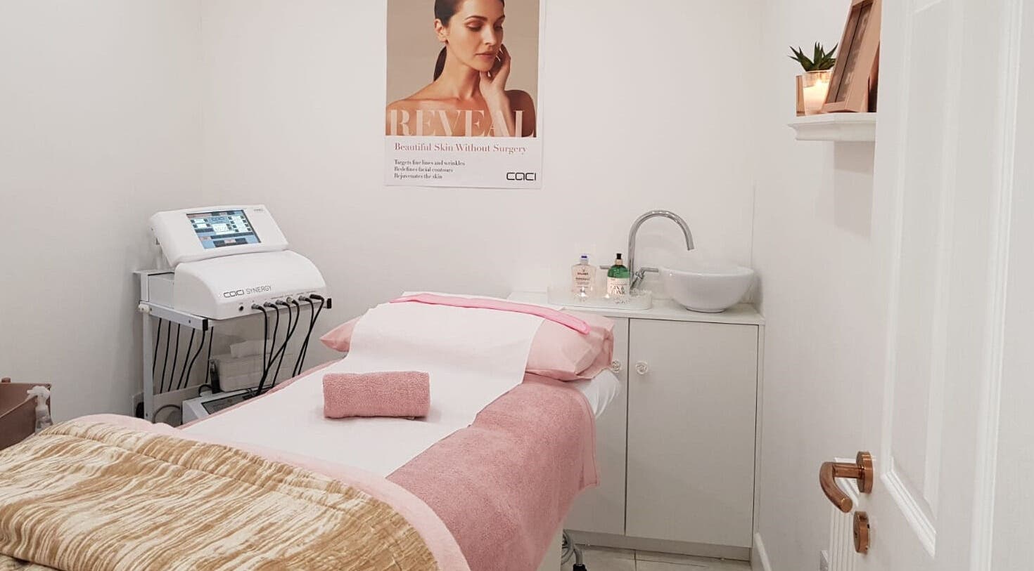 Elegant treatment room at House of Beauty London, located in London, England, GB.