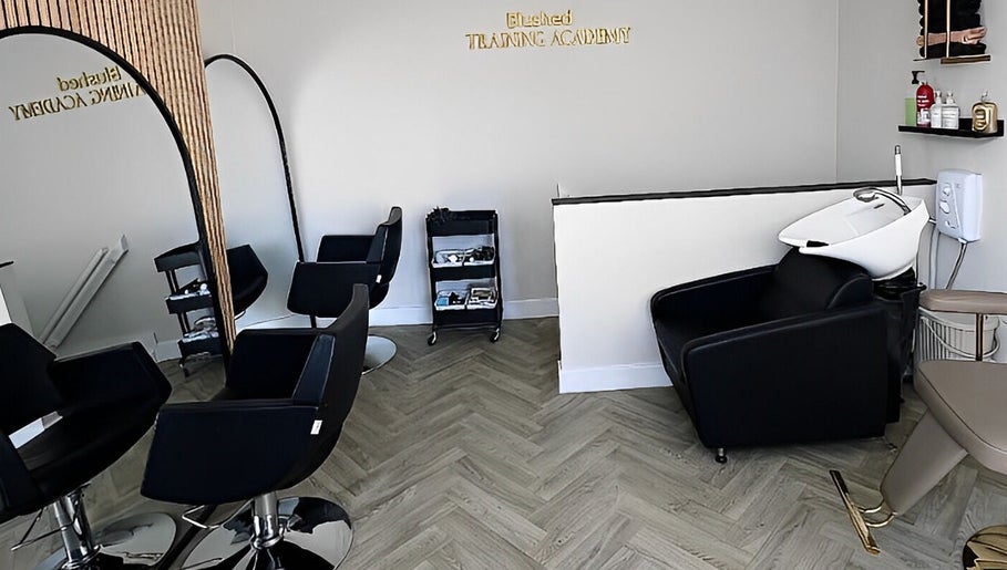 Stylish modern salon area at BLUSH Market Weighton, Market Weighton, England, GB.