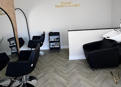Stylish modern salon area at BLUSH Market Weighton, Market Weighton, England, GB.