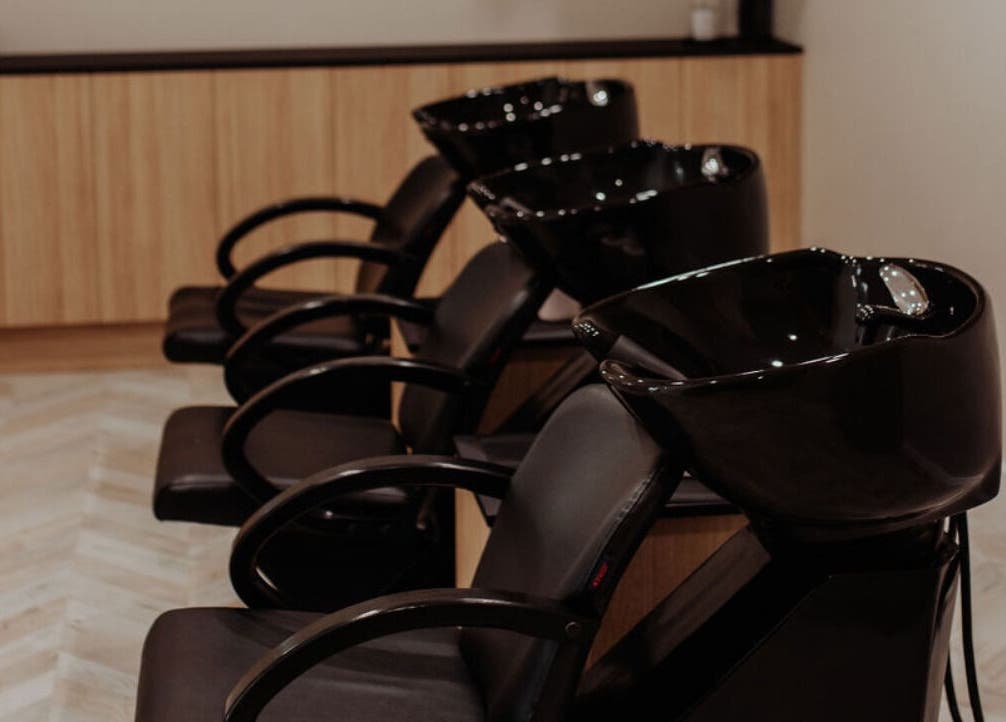 Modern salon chairs and wash stations at Soul Hair @ McGraths Hill, Mcgraths Hill, New South Wales, AU.