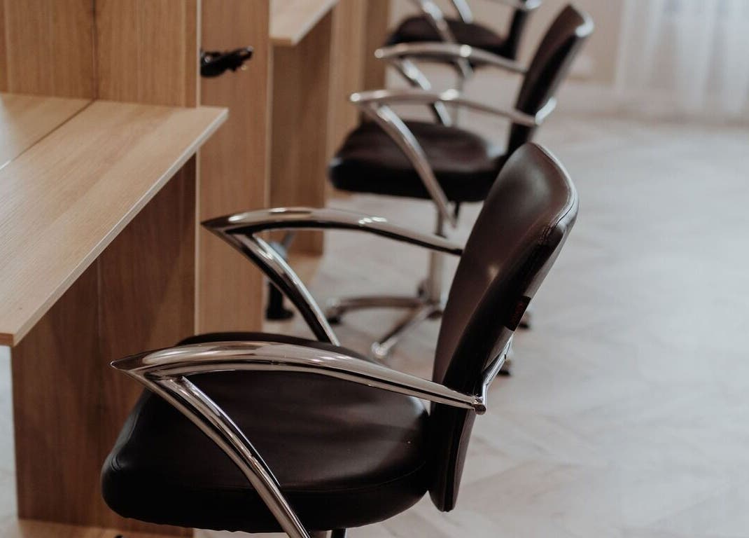 Stylish salon chairs at Soul Hair @ McGraths Hill, McGraths Hill, New South Wales, AU.