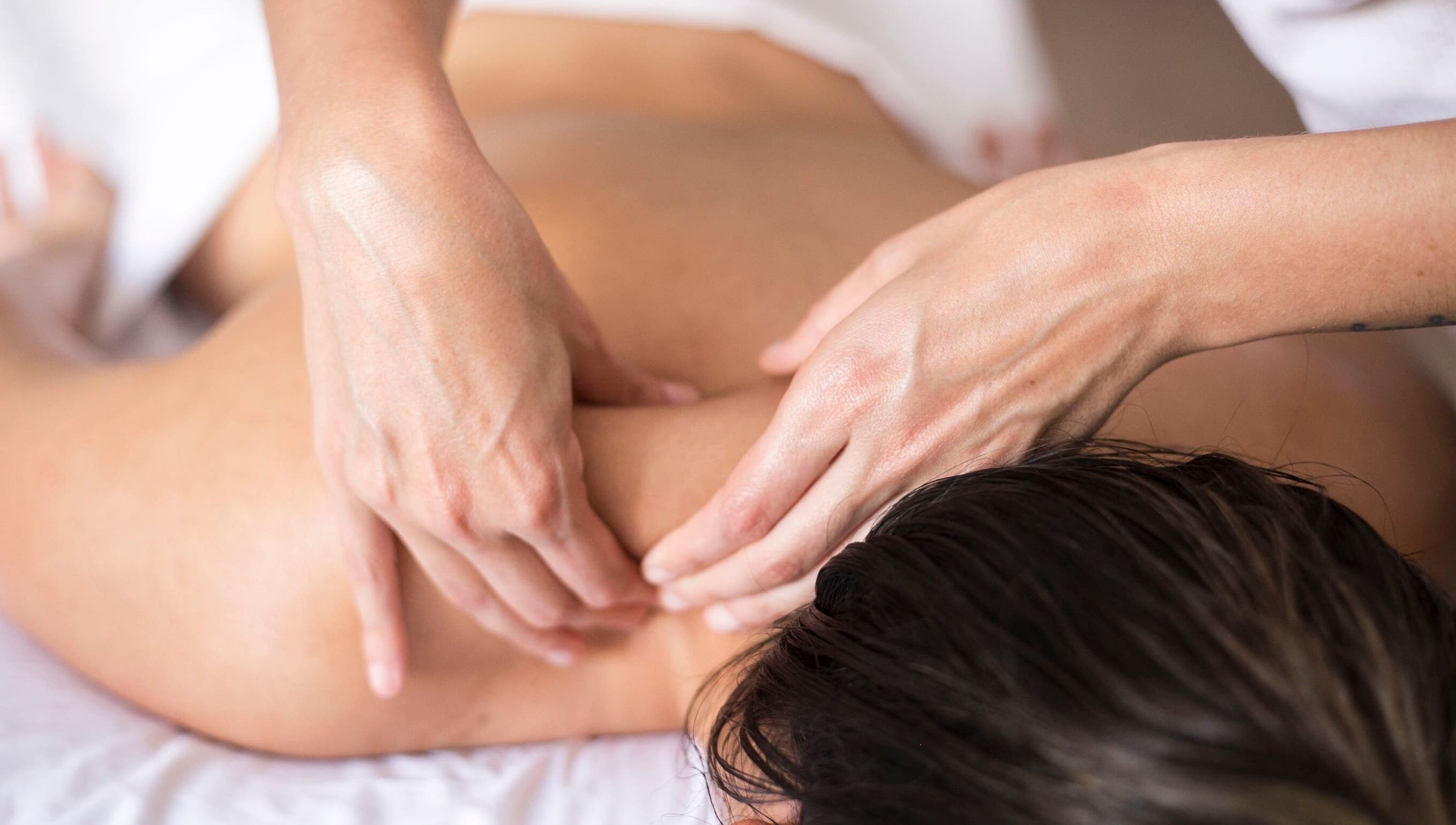 Relaxing massage therapy at At Ease Wellness Studio in Greenwood, Nova Scotia, CA.