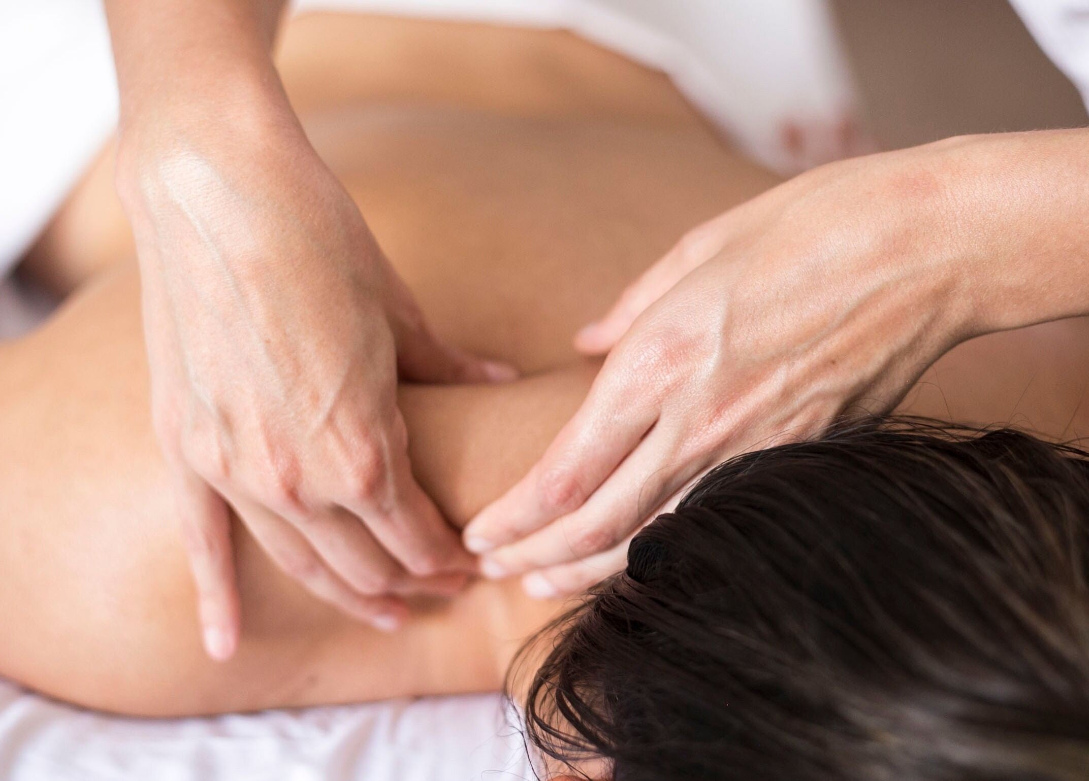 Relaxing massage therapy at At Ease Wellness Studio in Greenwood, Nova Scotia, CA.