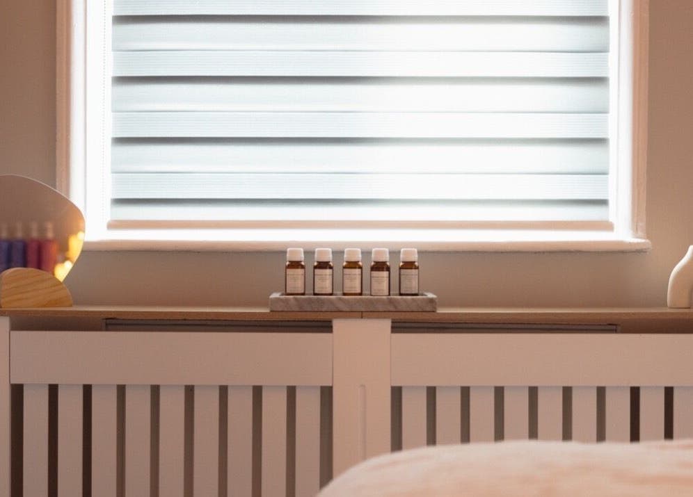 Calming oils and decor at The Head Spa Retford LTD, Retford, England, GB.