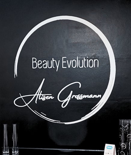 Beauty Evolution's elegant logo wall in Cape Town, Western Cape, ZA, showcasing stylish design.