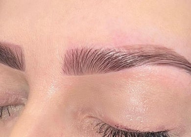 Perfectly groomed eyebrows at The Bella Lounge, Plymouth, England, GB.