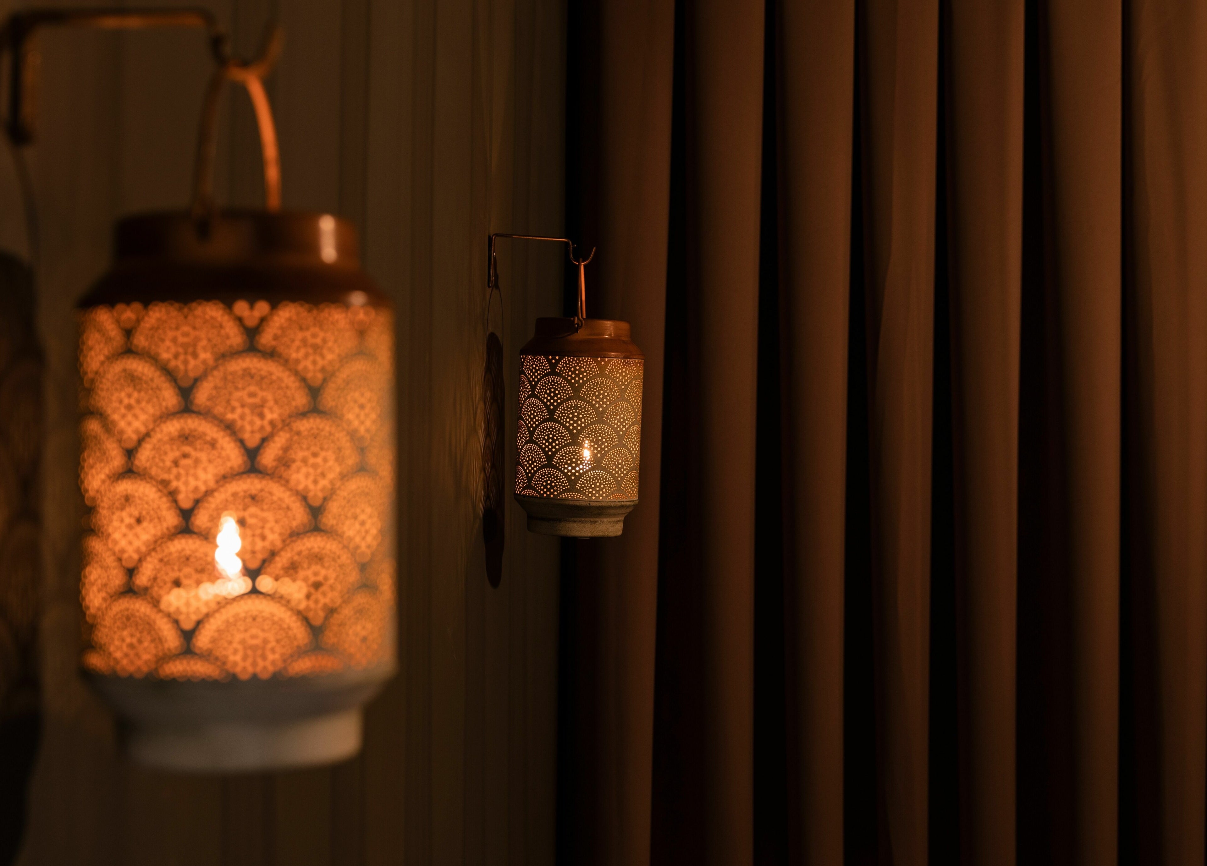 Warm glowing lanterns at Artisan Skin, Cape Town, Western Cape, ZA enhancing the serene ambiance.