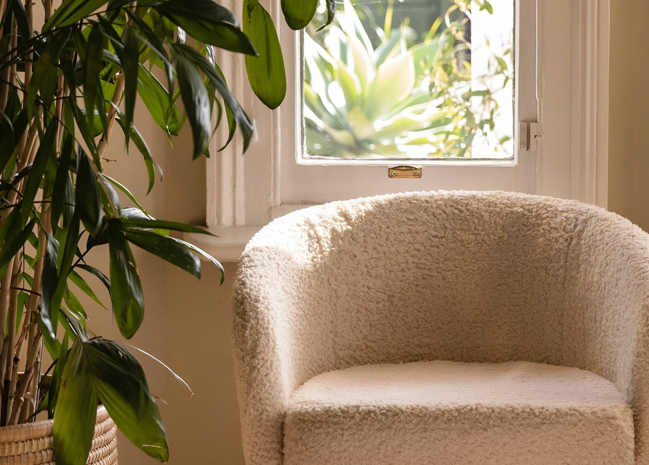 Cozy chair and lush plant at Artisan Skin, Cape Town, Western Cape, ZA, offering a calming retreat.
