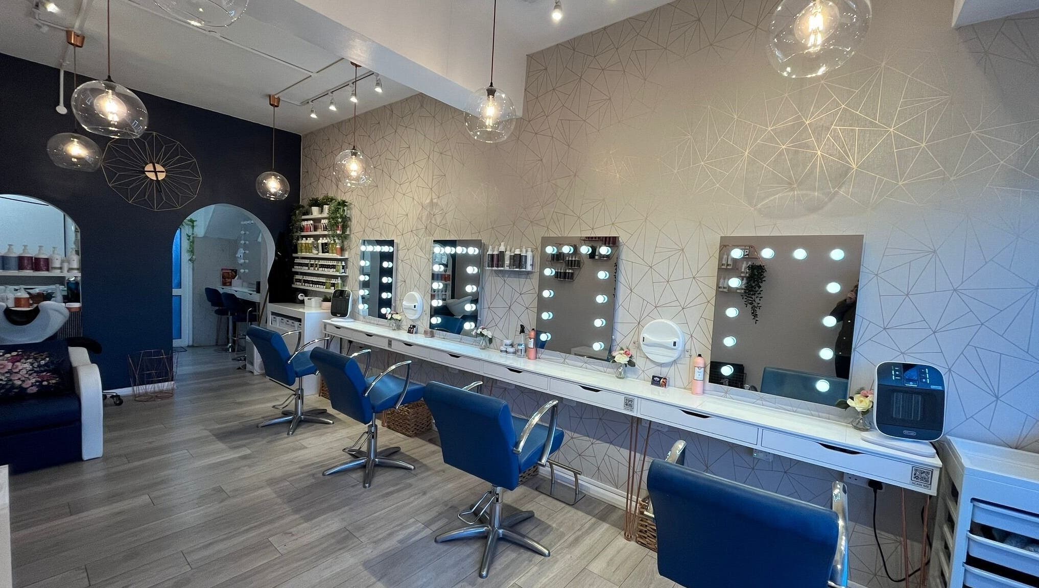 Chic salon interior at Toni Todd Boutique. Hair & Makeup Studio, East Preston, England, GB, featuring modern decor.