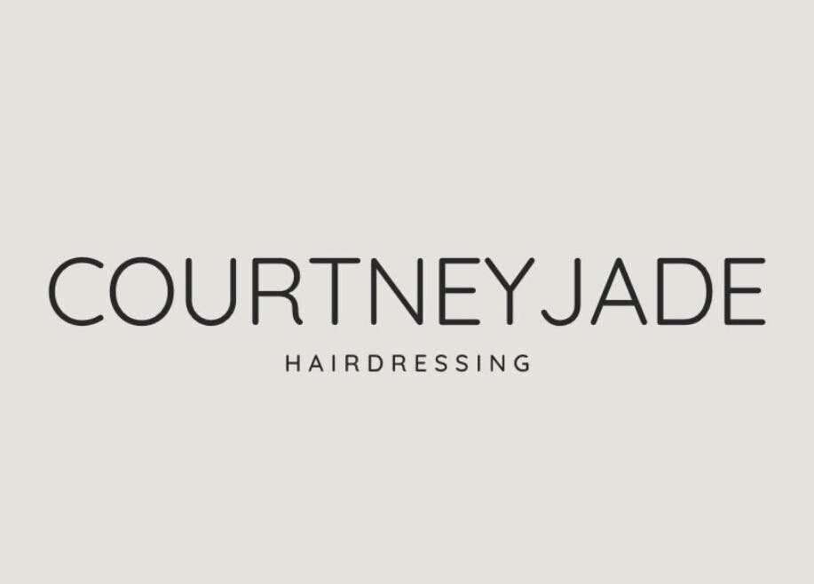 Courtneyjade Hairdressing logo in Clifton, England, GB. Sleek and stylish design.