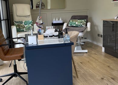 Modern and elegant salon at Nails and Beauty by Tara in Holywood, Northern Ireland, GB showcases comfortable seating.