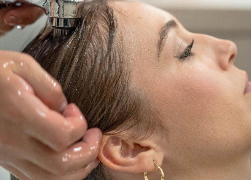 Hair wash at Elena Salon Sliema, Sliema, MT, showcasing relaxing salon services.