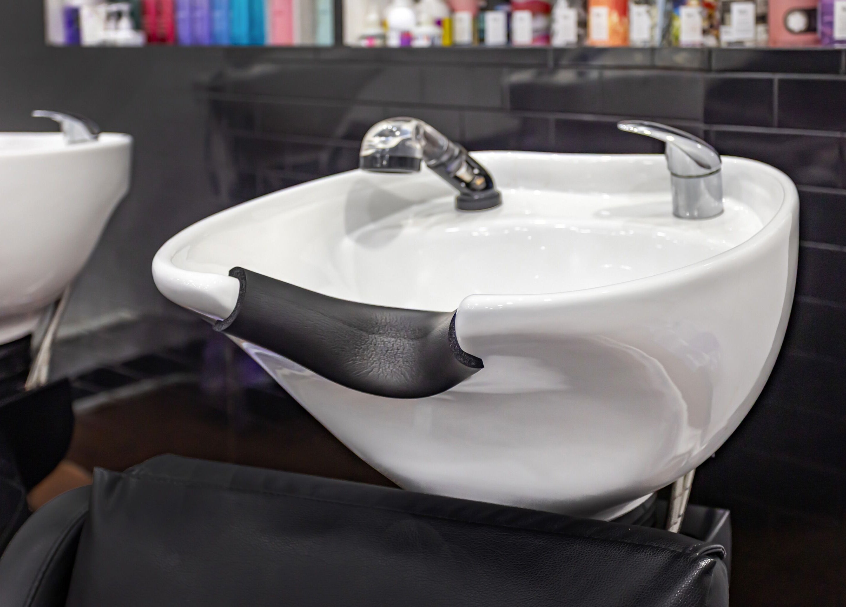 Luxury shampoo station at Magnifique Salon, Springfield Central, Queensland, AU for premium hair care.