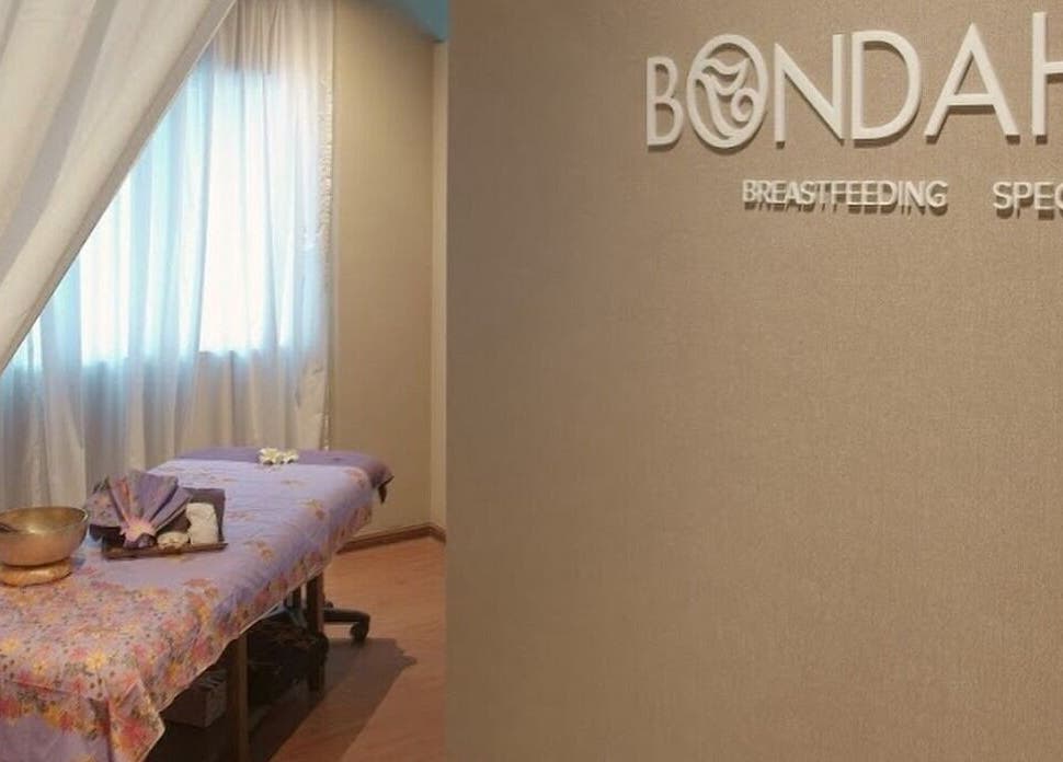 Massage room at Bondahaven Spa Bangi, Bandar Puteri Bangi, Selangor, MY with a massage table and soft lighting.
